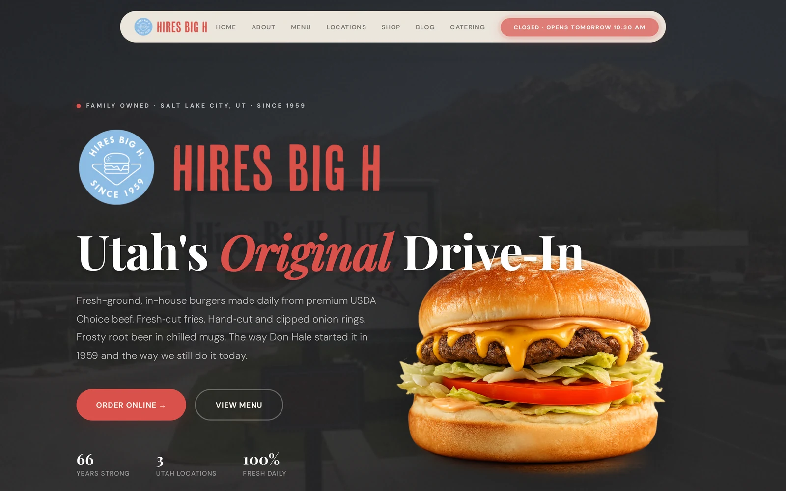 Hires Big H + Litza's Pizza — Utah's original drive-in since 1959